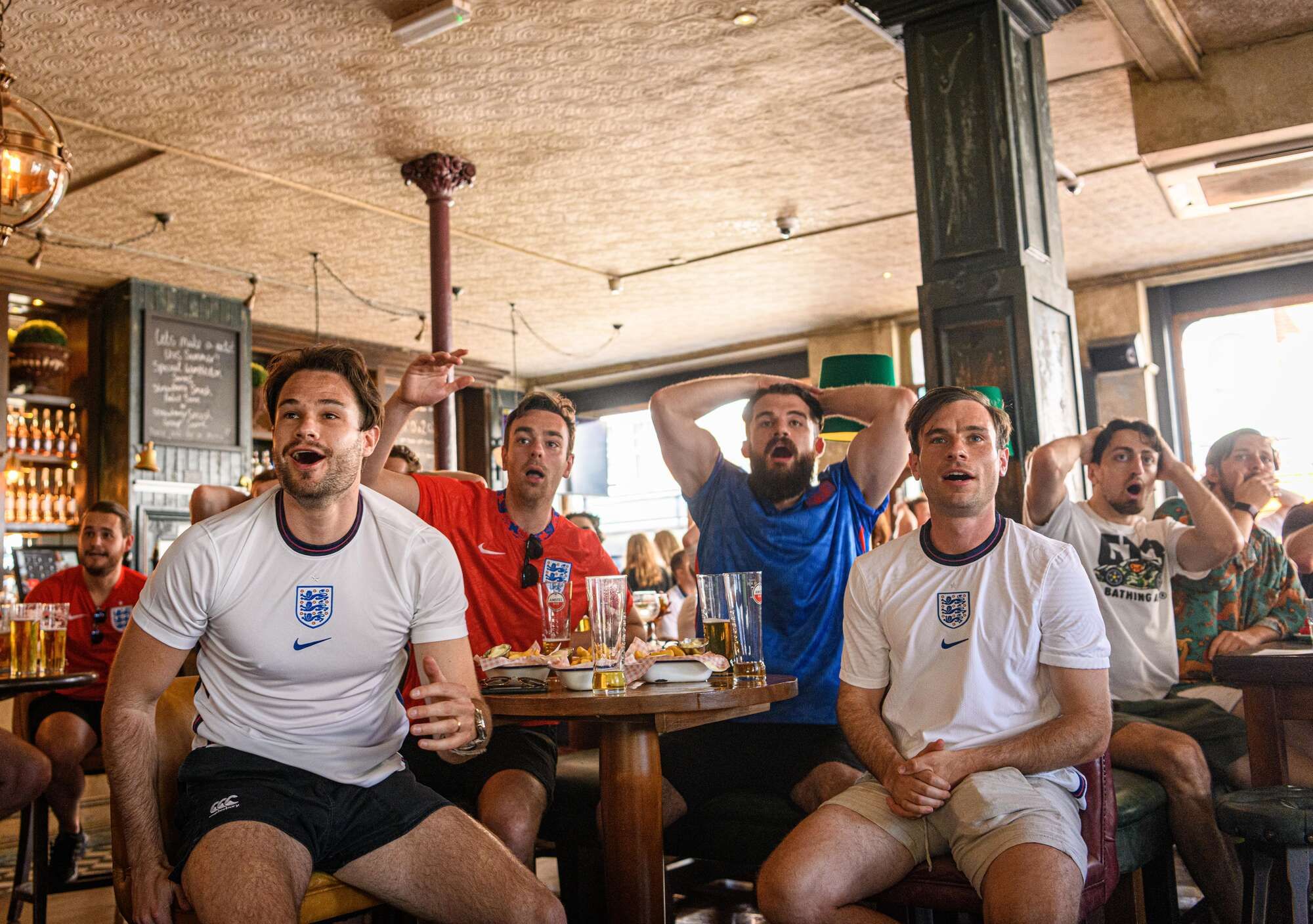 Supporters enjoying a football game